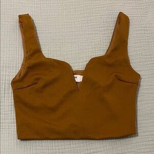 Brown Tiger Mist Crop Top